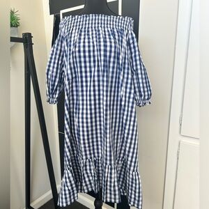 Lake navy gingham dress